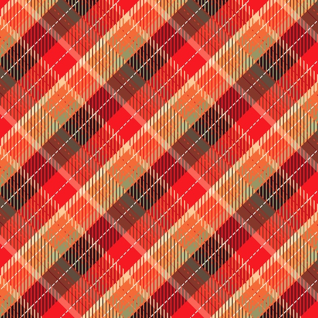 Free vector flat christmas plaid pattern design