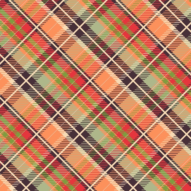 Free vector flat christmas plaid pattern design