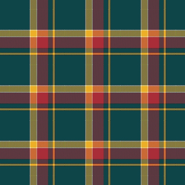 Flat christmas plaid pattern design