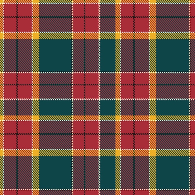 Flat christmas plaid pattern design