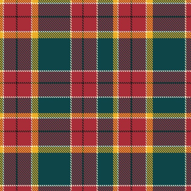 Flat christmas plaid pattern design