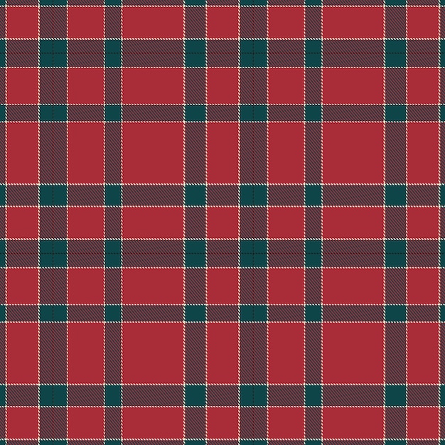 Free vector flat christmas plaid pattern design