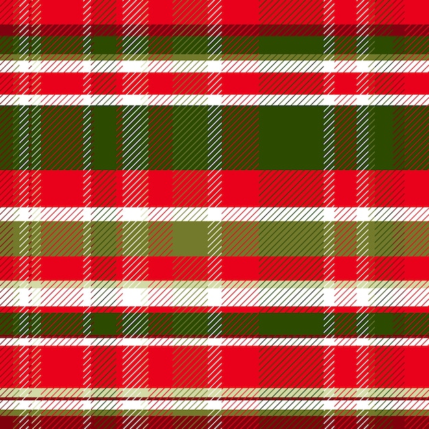 Flat christmas plaid pattern design