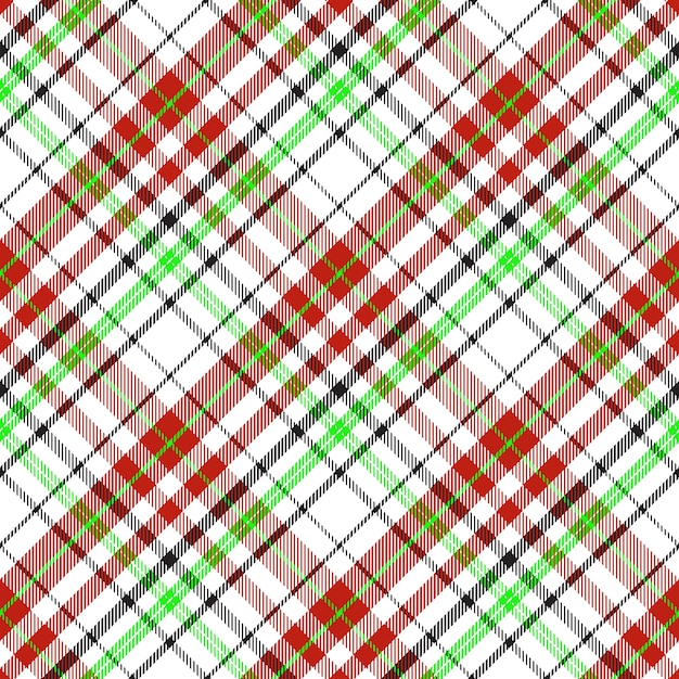 Flat christmas plaid pattern design