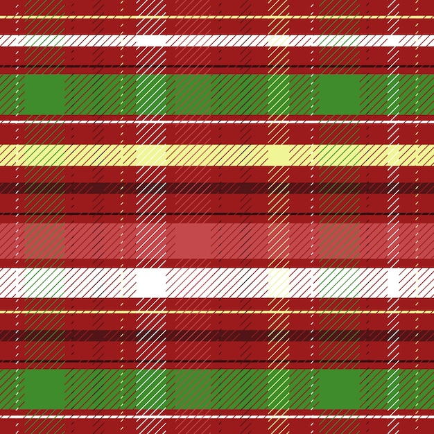 Free vector flat christmas plaid pattern design