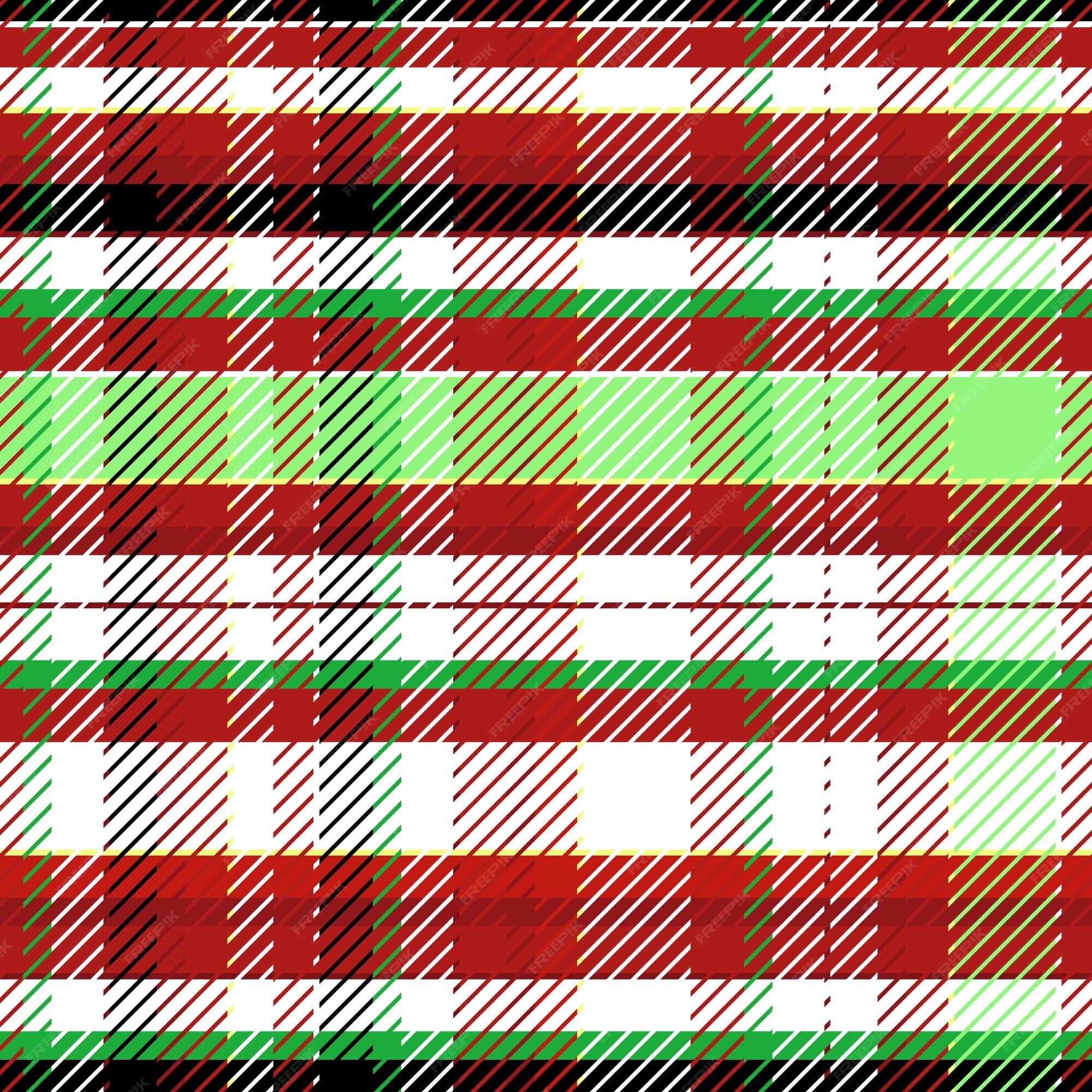 Free Vector  Flat christmas plaid pattern design