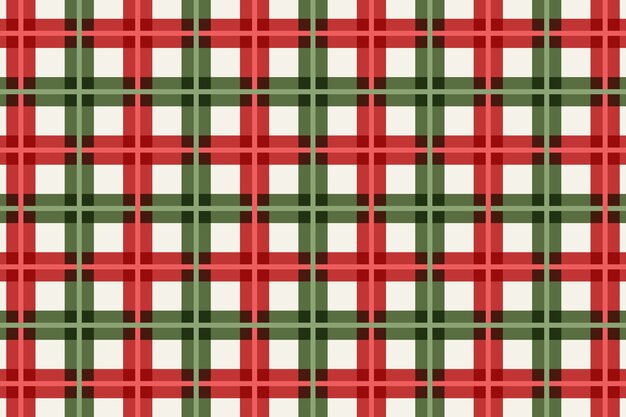 Flat christmas plaid pattern design