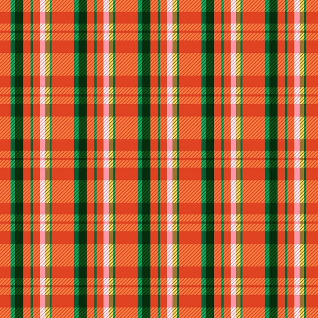 Flat christmas plaid pattern design