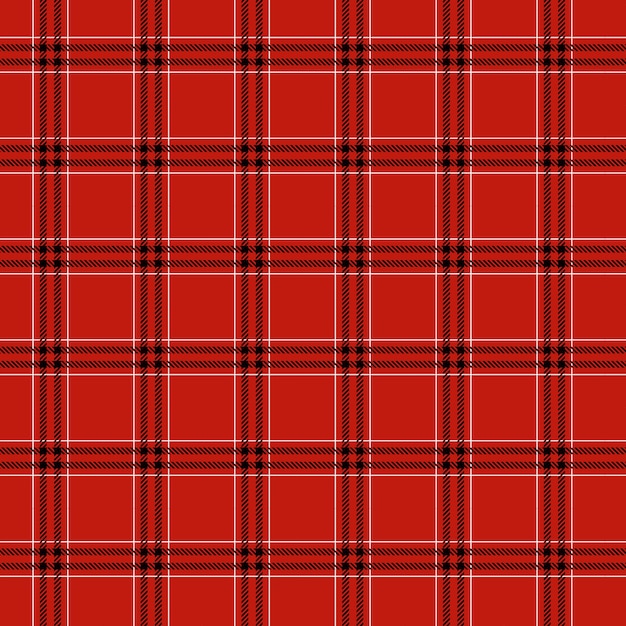 Free vector flat christmas plaid pattern design