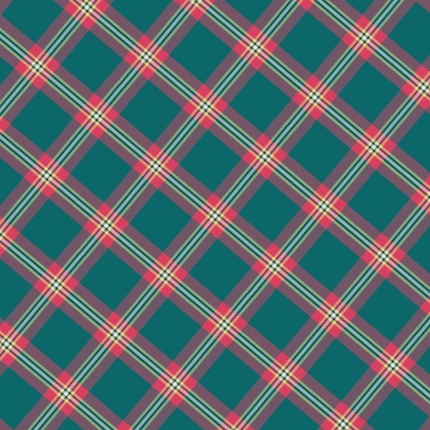 Flat christmas plaid pattern design