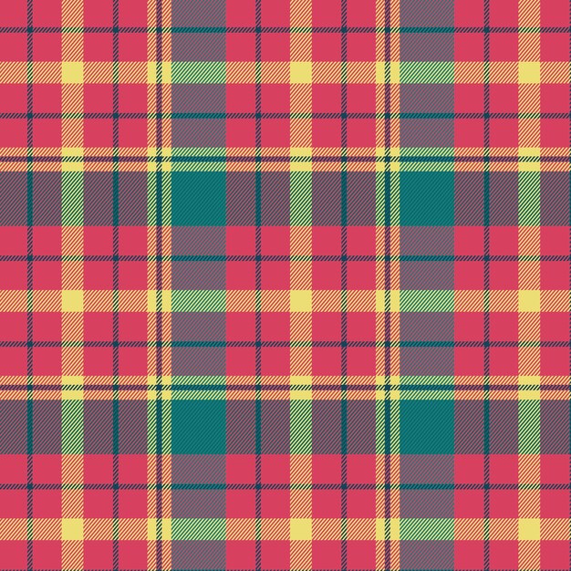 Flat christmas plaid pattern design