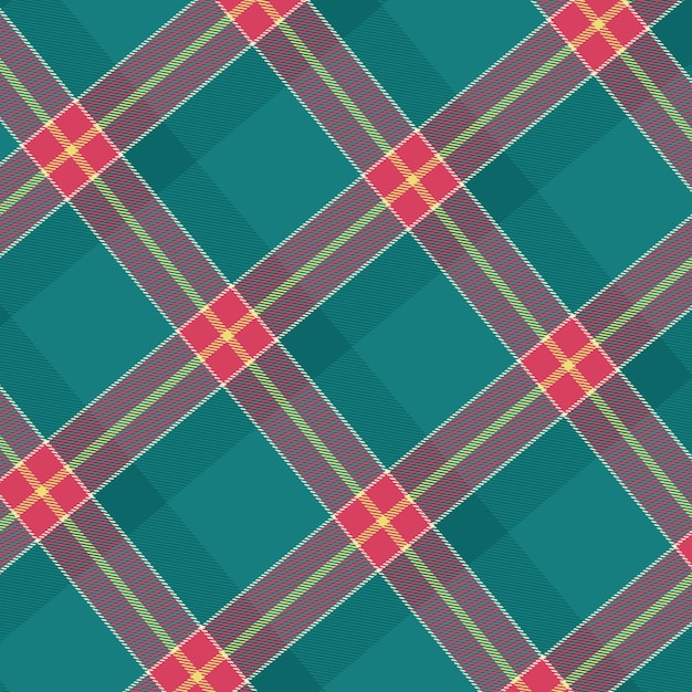 Flat christmas plaid pattern design