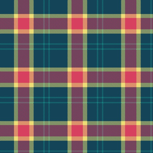 Flat christmas plaid pattern design