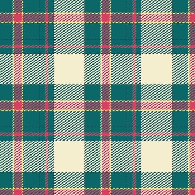 Flat christmas plaid pattern design