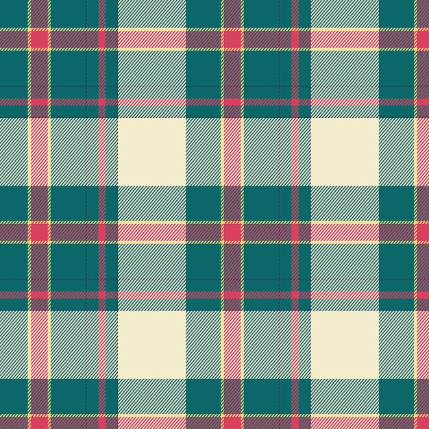 Free vector flat christmas plaid pattern design