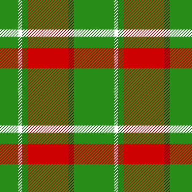 Flat christmas plaid pattern design