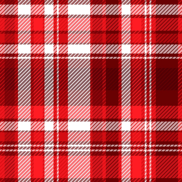 Flat christmas plaid pattern design