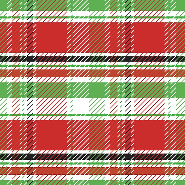 Flat christmas plaid pattern design