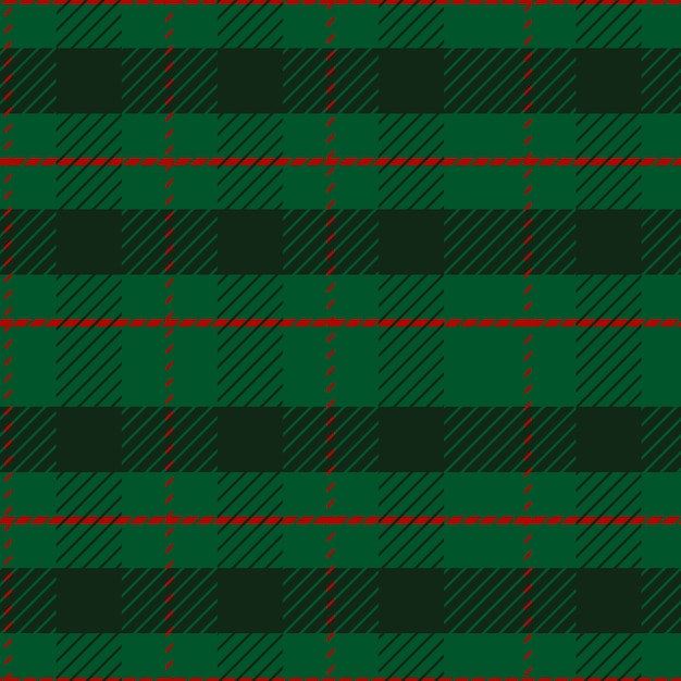 Flat christmas plaid pattern design