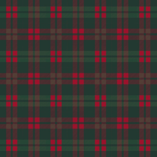 Flat christmas plaid pattern design