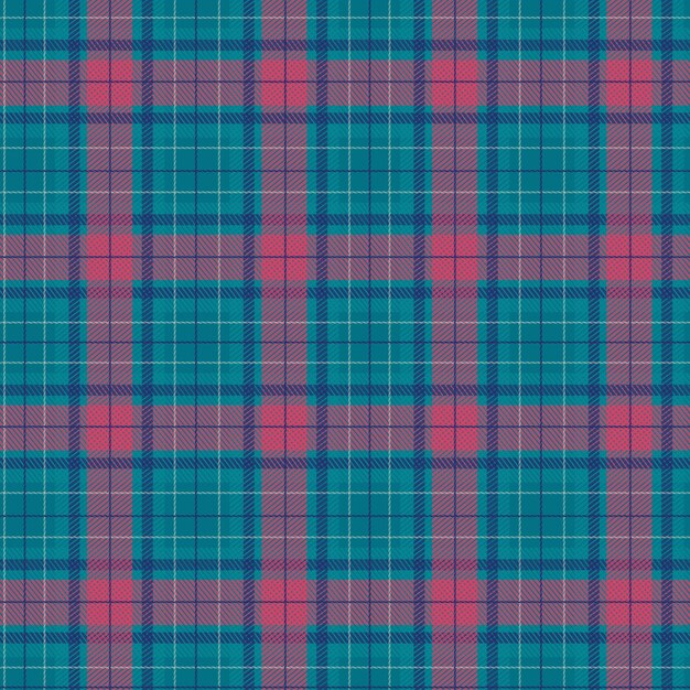 Flat christmas plaid pattern design