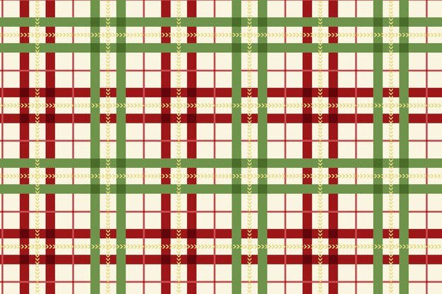 Flat christmas plaid pattern design