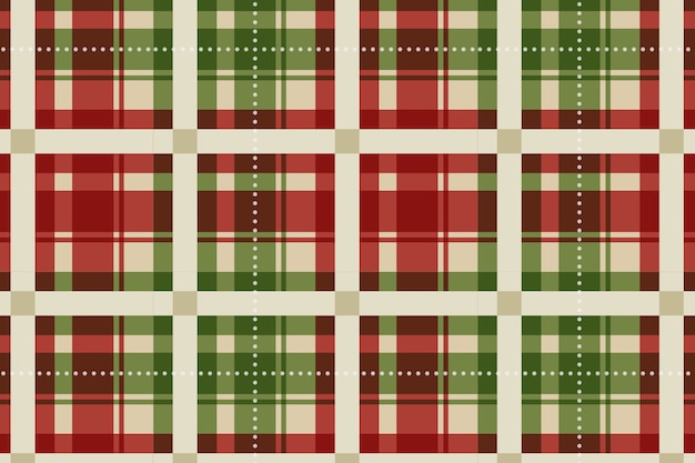 Free vector flat christmas plaid pattern design