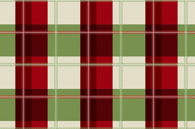 Free vector flat christmas plaid pattern design