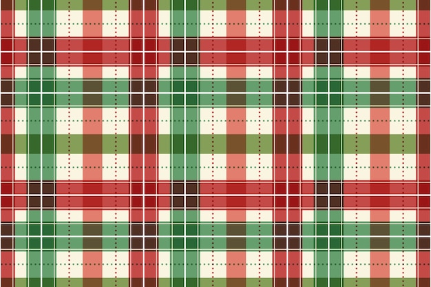 Flat christmas plaid pattern design