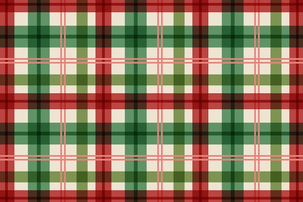 Free vector flat christmas plaid pattern design