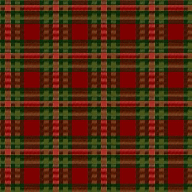 Flat christmas plaid pattern design