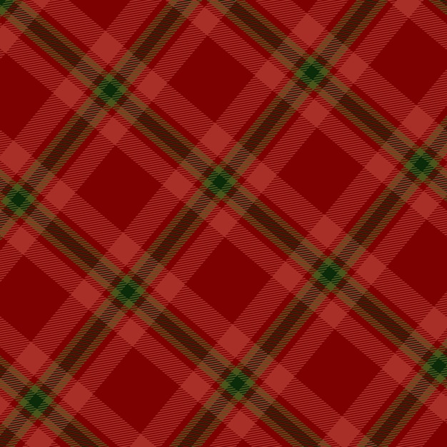 Free vector flat christmas plaid pattern design