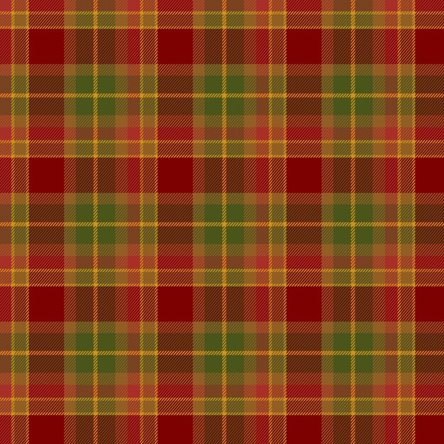 Flat christmas plaid pattern design