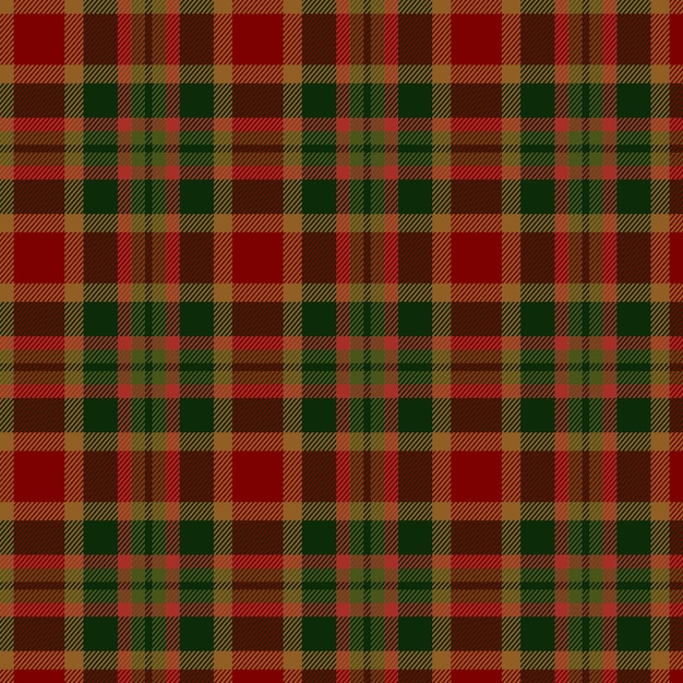 Flat christmas plaid pattern design