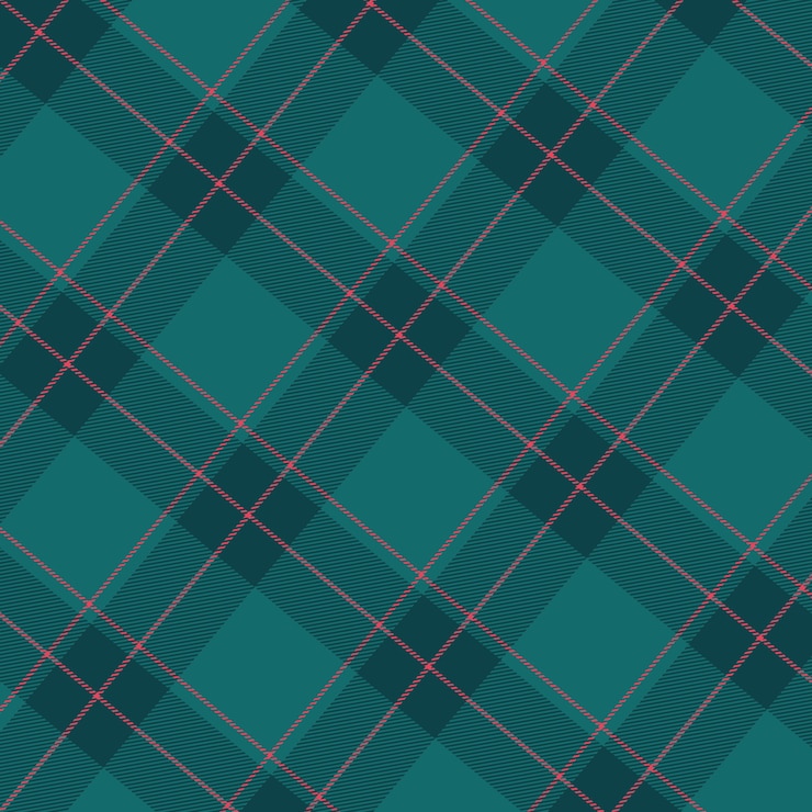 Free Vector flat christmas plaid pattern design