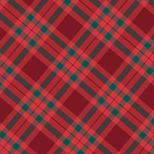 Flat christmas plaid pattern design