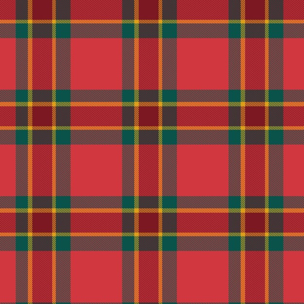 Flat christmas plaid pattern design