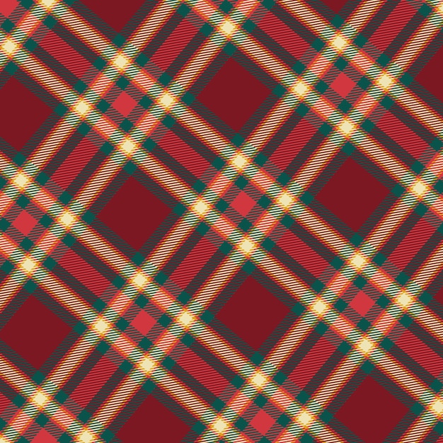 Free vector flat christmas plaid pattern design