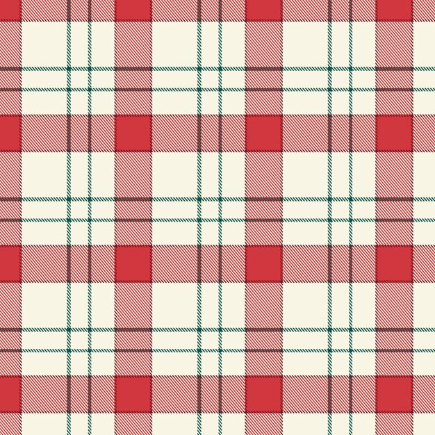 Flat christmas plaid pattern design