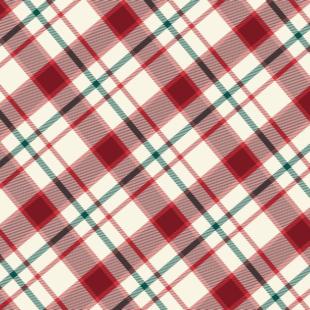 Flat christmas plaid pattern design