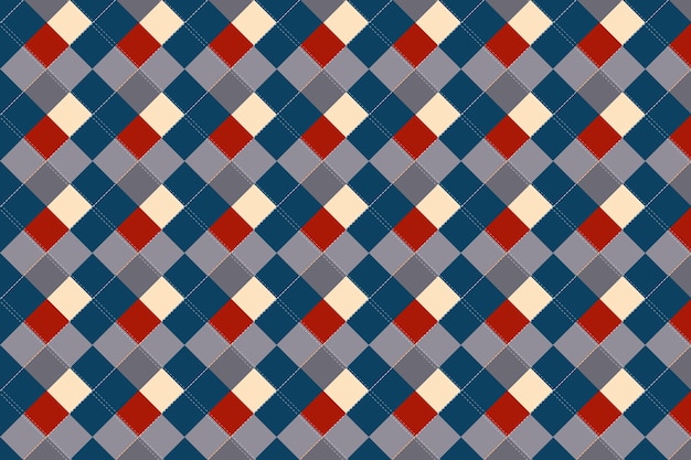 Flat christmas plaid pattern design