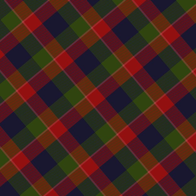 Flat christmas plaid pattern design