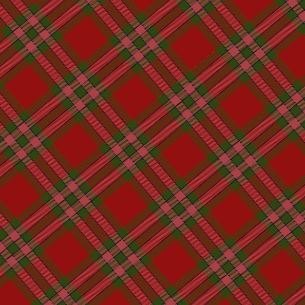 Free vector flat christmas plaid pattern design