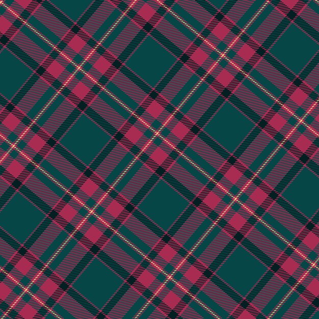 Flat christmas plaid pattern design