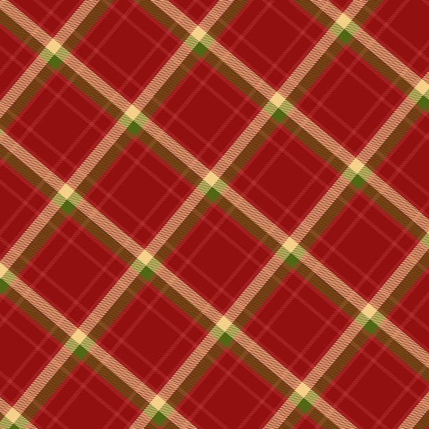 Flat christmas plaid pattern design