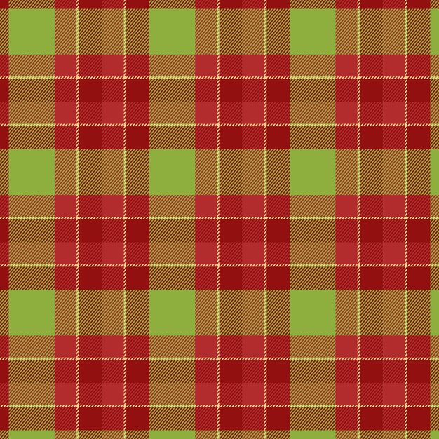 Flat christmas plaid pattern design