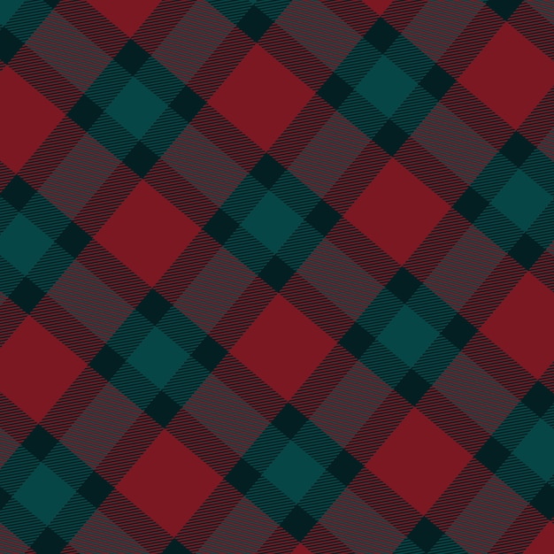 Flat christmas plaid pattern design