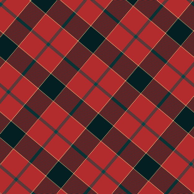 Flat christmas plaid pattern design