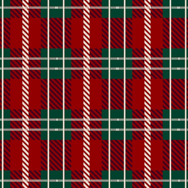 Flat christmas plaid pattern design