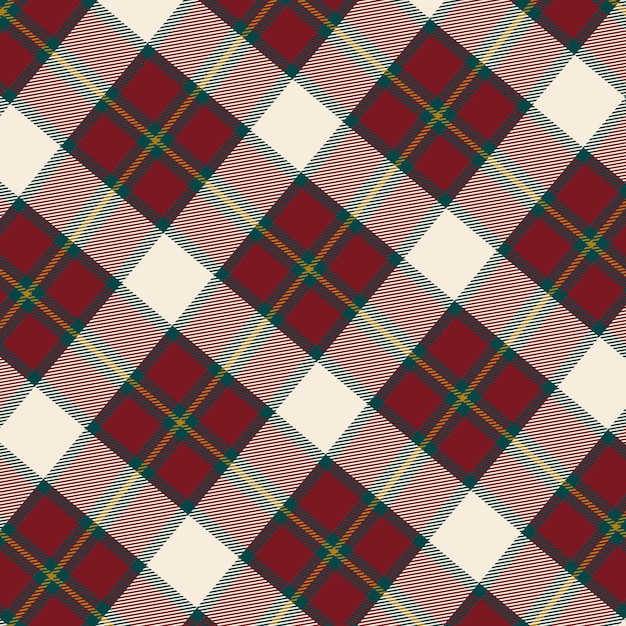 Flat christmas plaid pattern design